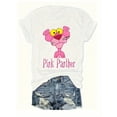 thumbnail image 1 of T-Shirt Graphique Panthère Rose pour Femmes - Col Rond Décontracté, Manches Courtes, Haut en Tricot de Coton avec Imprimé "Panthère Rose" et Design de Personnage de Dessin Animé, 1 of 8