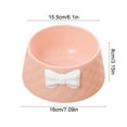 thumbnail image 3 of Diamond Bow Pet Bowl, 6" Break-Resistant Pet Feeding and Watering Bowl, 3.15" High, Suitable for Small Cats and Dogs, 3 of 6