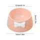 thumbnail image 3 of Comedero elevado de gran capacidad para gatos | Plato de plástico para mascotas de 250 ml con diseño ancho y poco profundo | Soporte para el cuello y antifatiga | Comedero multicolor de 18 x 8 cm, 3 of 5