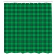 thumbnail image 2 of Ambesonne Retro Shower Curtain, Rustic Plaid Cottagecore Art, 69"Wx70"L, Forest Green Dark Grey, 2 of 4