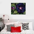 thumbnail image 4 of COMIO Black and Purple Petunias Canvas Wall Art, 4 of 4