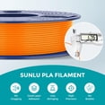 thumbnail image 4 of Paquete de Filamento PLA de 250 g, Paquete de 1,75 mm, Filamento para impresora 3D SUNLU cuidadosamente enrollado, Envasado al vacío individualmente, Carrete de 250 g, 8 rollos, Blanco+Rojo+Naranja+Am, 4 of 6