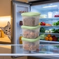 thumbnail image 6 of Silicone Pet Food Storage Container Leakproof Lid Microwave Freezer Safe for Wet Dry Dog Cat Food Treats Travel Meal Prep, 6 of 7