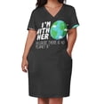 thumbnail image 3 of Bonita camiseta del Día de la Tierra: No existe el Planeta B. Vestido holgado con bolsillos. Vestidos de lujo. Vestidos de ceremonia., 3 of 7