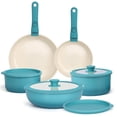 thumbnail image 1 of GIPP 11pcs Cookware Sets, Pots and Pans Set Non Stick with Removable Handle, Oven & Dishwasher Safe,Induction Cookware, Kitchen Cooking Set for RV Trips and Camping,Blue, 1 of 10