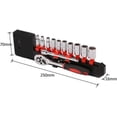 thumbnail image 4 of 12 Piece 1/4" Ratchet Wrench Set, Mechanic Tool Kit and Sockets with Quick Release Reversible Ratchet Handle and Extension Bar, 4 of 4