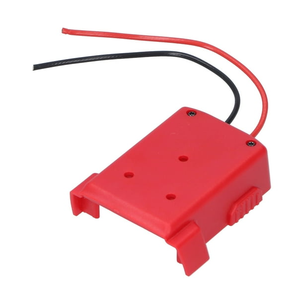 Conector convertidor de batería,Adaptador de batería para Milwaukee Conector de montaje de energía Adaptador de batería ABS Rendimiento probado
