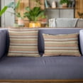 thumbnail image 3 of Plutus 20" x 26" Tracks Stripe Luxury Throw Pillow in Brown, 3 of 9