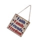 thumbnail image 5 of placa de madera patriótica de los EEUU americano que cuelga -faith amigos de la familia Colco Placa de madera, 5 of 7