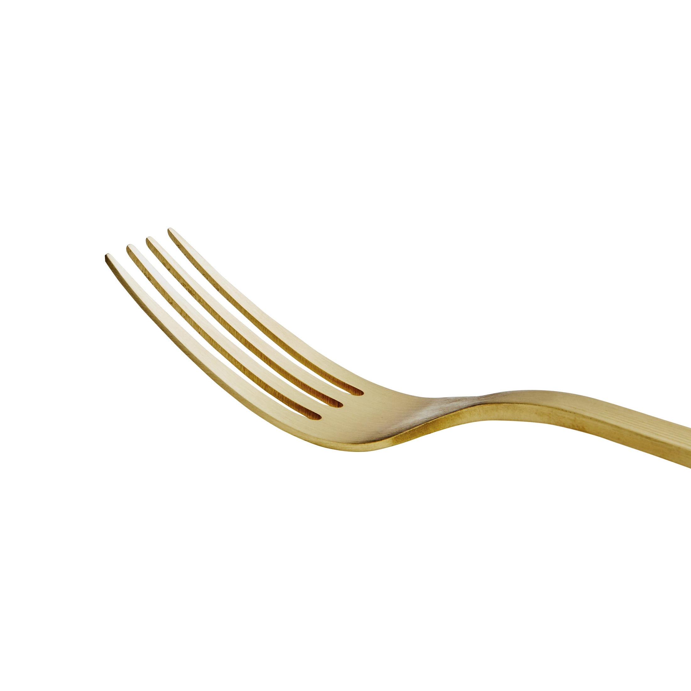 (3 pack) Better Homes & Gardens River 16-Piece Gold Satin Stainless Steel Flatware Set, Service for 4
