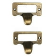 thumbnail image 3 of Lefu 10PCS Antique Brass Cabinet Drawer Label Tag File Name Card Holder Frame Pull, 3 of 9