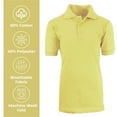 thumbnail image 3 of Boy's Short Sleeve School Uniform Pique Polo Shirts (Big Boys), 3 of 5