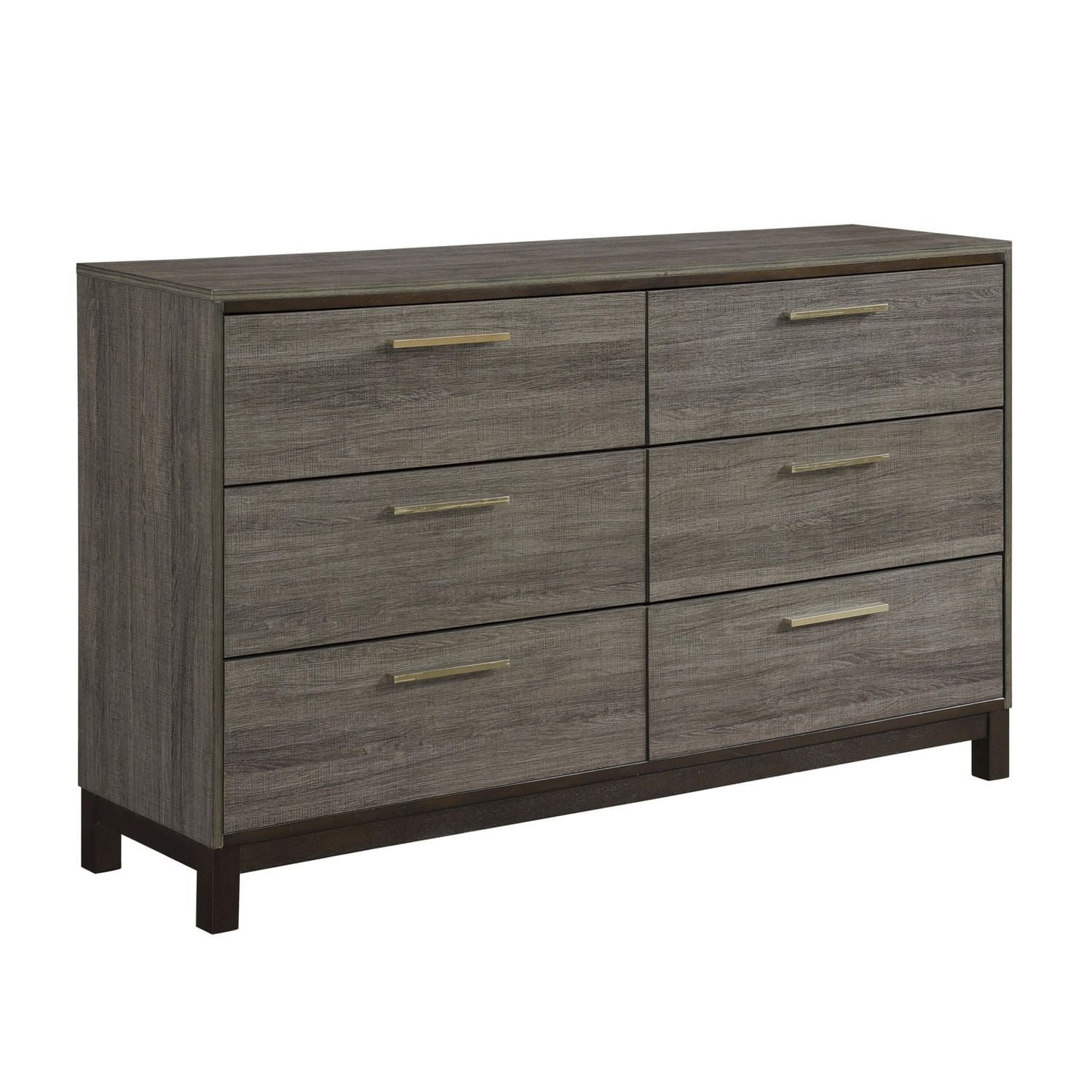 Topline Home Furnishings Grey Wood texture Dresser