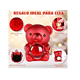 thumbnail image 4 of Flores Eternas Rosa De Oso Regalos Para Mujer Con Collar Xtellar rojo, 4 of 4
