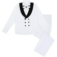 thumbnail image 5 of Lycody 5pcs Boys Suits Slim Fit Toddler Tuxedo Suit Set for Teen Boy Formal Dress Clothes Peaked Lapel Kids Wedding Outfit for Party Wedding Homecoming 2T-20 for Kids and Boys, 5 of 6