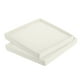 thumbnail image 1 of Platos de macetas de 6.7 pulgadas, bandeja cuadrada de cerámica para interiores, beige, paquete de 2, 1 of 1