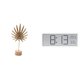 thumbnail image 1 of Escultura De Hoja De Metal Abstracta Nórdica, Adorno Con Reloj De Pared Digital, Pantalla Grande, Temperatura Y Humedad, Para El Hogar, La Oficina Y El Dormitorio., 1 of 8