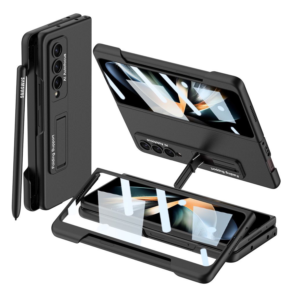 Shockproog Kickstand Magnetic Full Protection Matte stand case With S Pen Slot For Samsung galaxy Z Fold 4