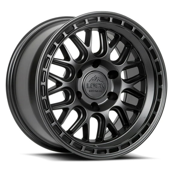 Lock Off-Road ONYX 17X9 6X139.7 -12mm Matte Black Wheel Rim 17" Inch