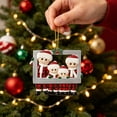 thumbnail image 5 of 2026 Christmas Indoor Home Decor 2D Acrylic Christmas Tree Ornaments Friendship Themed Flat Hanging Decor Cute Festive Acrylic Pendant For Car Interior Christmas Tree Home Wall Window Holiday, 5 of 8