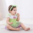 thumbnail image 6 of WIBACKER Infant Baby Girls Romper Tutu Dress 3-18M Princess Bodysuit Tulle Dresses with Headband Birthday Christmas Halloween Costume, 6 of 12