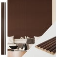 thumbnail image 5 of Slat Wood Wall Paneling for Interior and Ceiling Decoration - Pack of + End-Trim  Size x Smoked Oak, 5 of 6