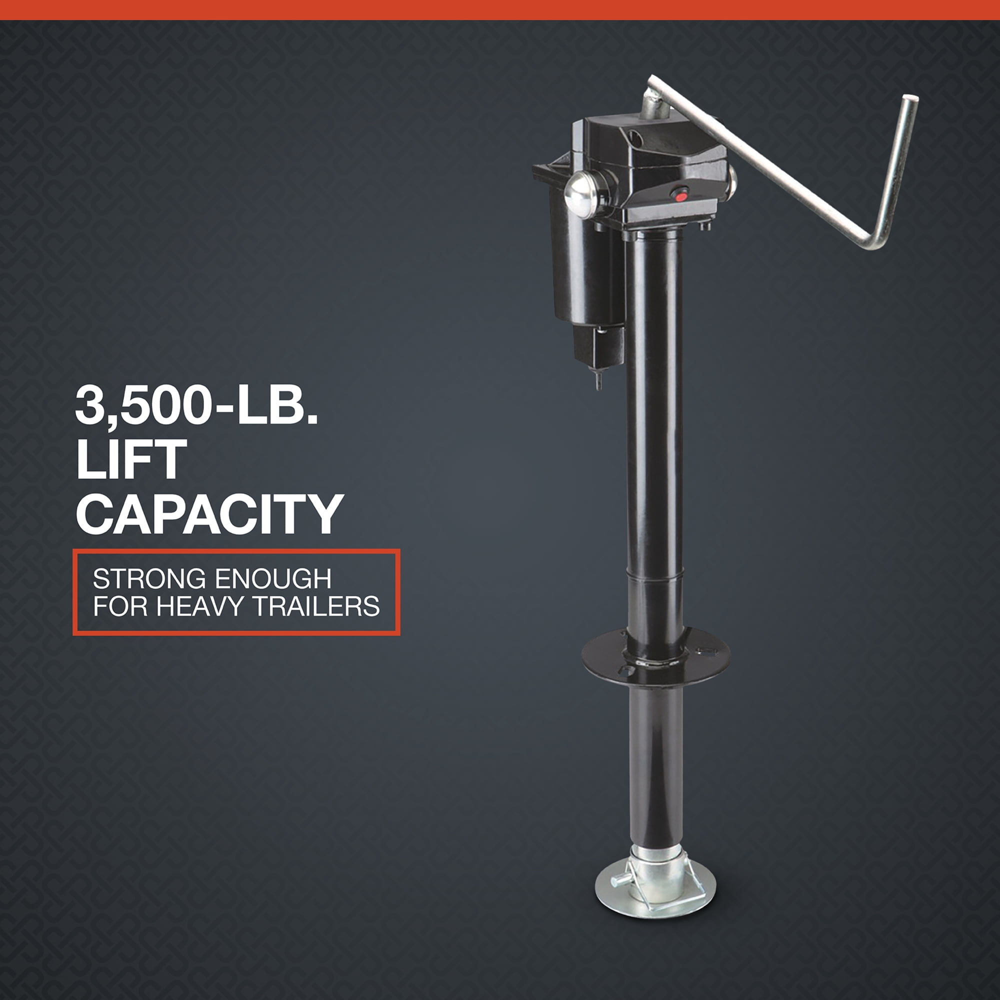 Ironton 12 Volt Electric Trailer Jack, 3500-Lb. Capacity