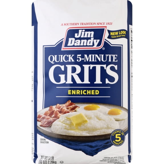 pack of 2 Jim Dandy Quick Grits, 5 lb Bag (80 oz)
