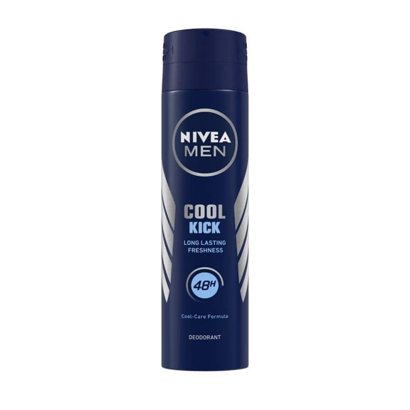 Nivea Cool Kick 48 Hour Deodorant for Men, 150ml