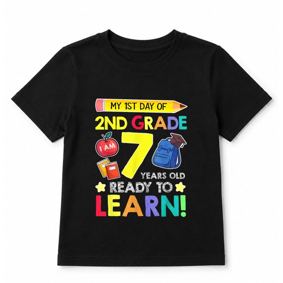 2nd Grade Back to First Day of School Gifts Boys Girls T-Shirt