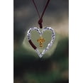 thumbnail image 2 of Collar Vintage Cruz Corazón Colgante Collar Joyería Chapado, 2 of 6