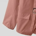 thumbnail image 5 of LNWUY Women's Trendy Buckle Belt Blazer Coat Long Sleeve Lapel Collar Low Cut Padded Shoulder Front Open Cardigan Jacket Pink L, 5 of 9