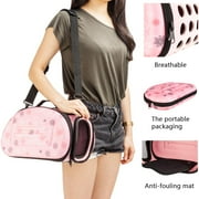 GoDecor Pet Carrier Handbag for Cat Dog, Pet Kennel Dog Carrier Purse Small Pink