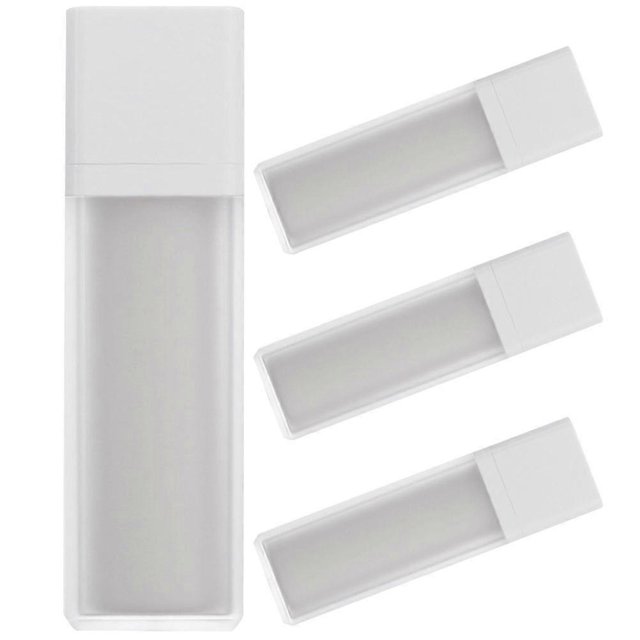 4Pcs Airless Pump Bottle Refillable Empty Travel Lotion Pump Containers Vacuum Press Pump Bottles