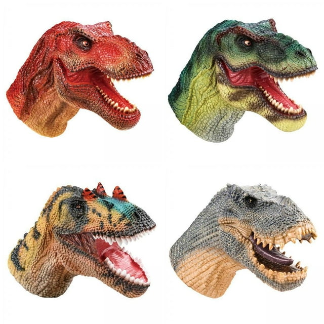 Paquete de 4 Guantes de Vinilo para Marionetas con Efecto Musical, Apto para Diferentes Generaciones