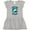 AC-Heather Grey, variant on Inktastic Save Our Oceans with Dolphin Girls Toddler Dress