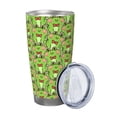 thumbnail image 2 of Easygdp Cute Green Frog 20oz Stainless Steel Vacuum Insulated Double Wall Travel Tumbler, Durable Insulated Coffee Mug with Spillproof Lid-Without Straw, 2 of 8