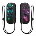 thumbnail image 1 of Wireless Controller for Nintendo Switch with Wrist Strap,Left and Right RGB Joypad Controllers Compatible with Switch/OLED/Lite,Support Dual Vibration/6-Axis Gyro/Motion Control/Wake-up(Planet), 1 of 6