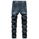 thumbnail image 3 of Jeans ajustados Pompotops estampado rasgado para hombres, 3 of 8