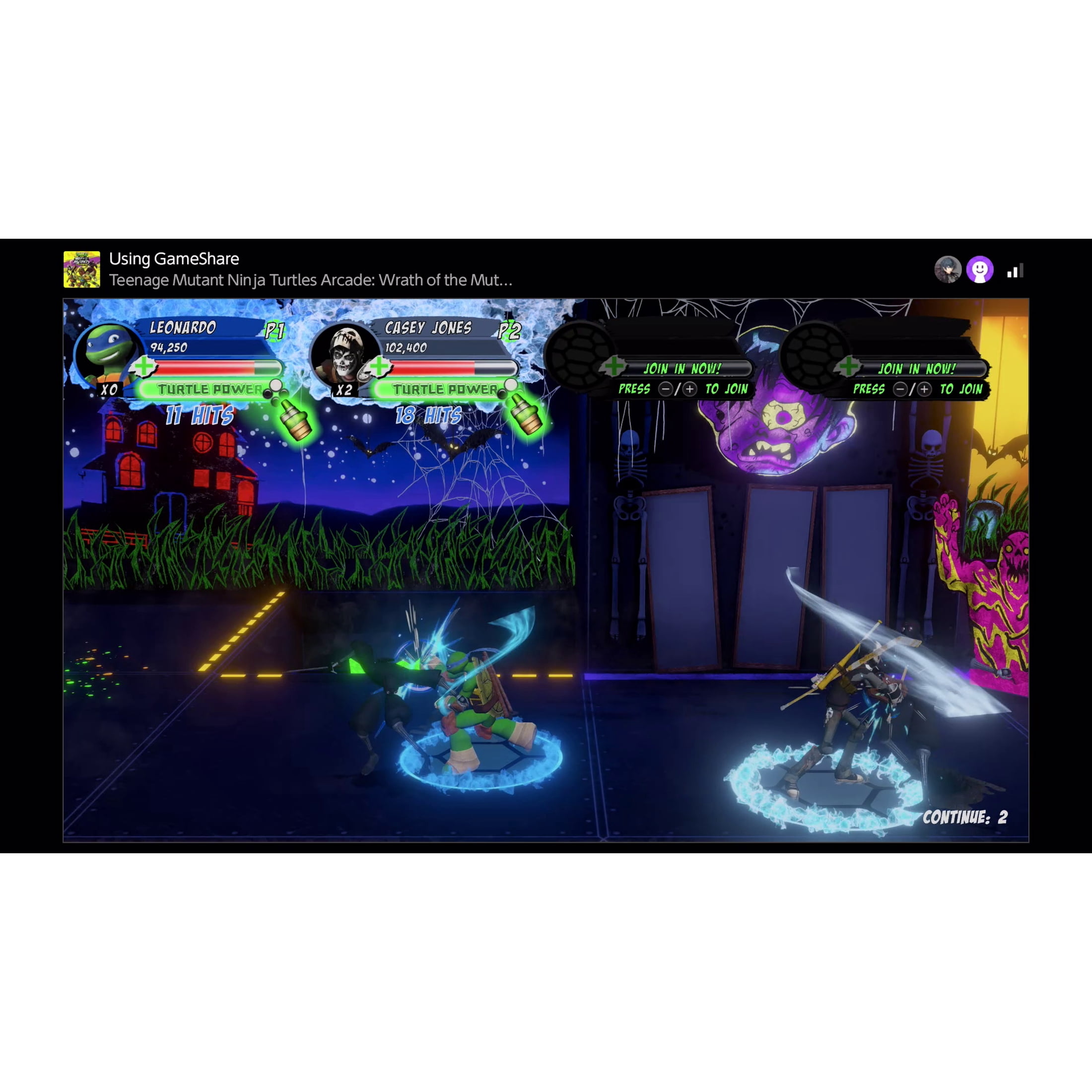 Teenage Mutant Ninja Turtles Arcade: Wrath of the Mutants Ninja Edition - Nintendo Switch 2 Game