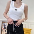 thumbnail image 2 of Women'S Slim Vest For Outer Wear And Inner Wear, All-Match Style, Threaded Loe Correct Version, One Piece Embroidery, 2 of 7