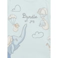 thumbnail image 2 of Disney Baby Wishes + Dreams Dumbo Infant Baby Short Sleeve Bodysuits, 3-Pack, Sizes Newborn-12 Months, 2 of 7