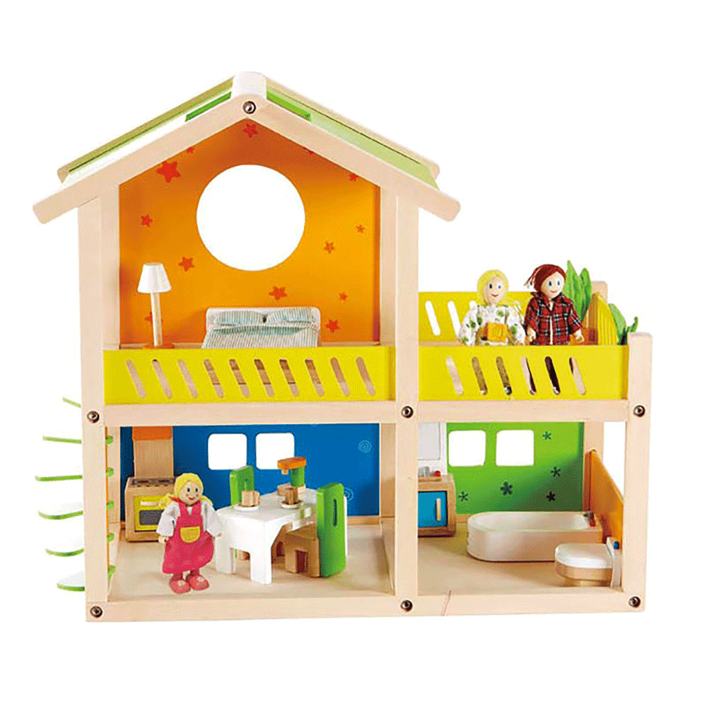 Hape Heureux Villa en Bois Enfants Jouet Maison de Poupées W