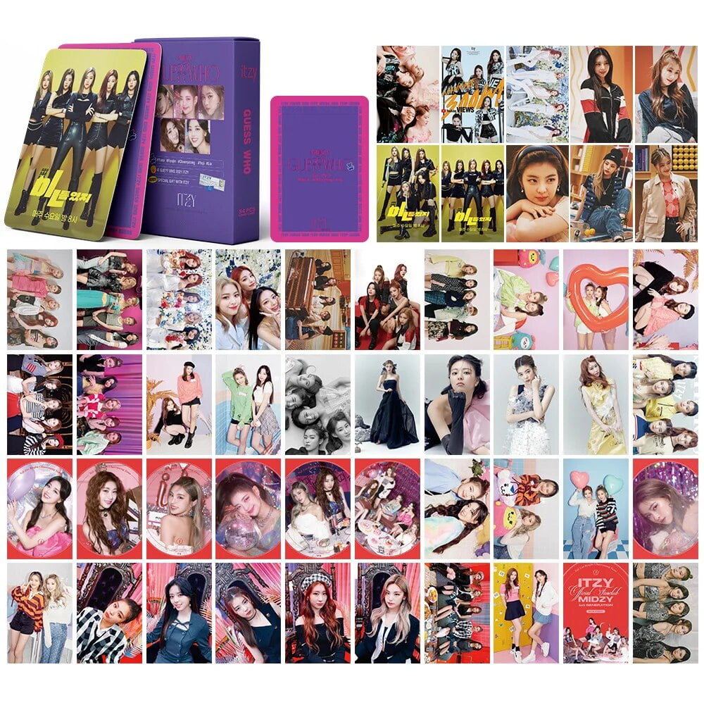 Kpop itzy photo cards 2024 season's greetings lomo cards Guess Who
