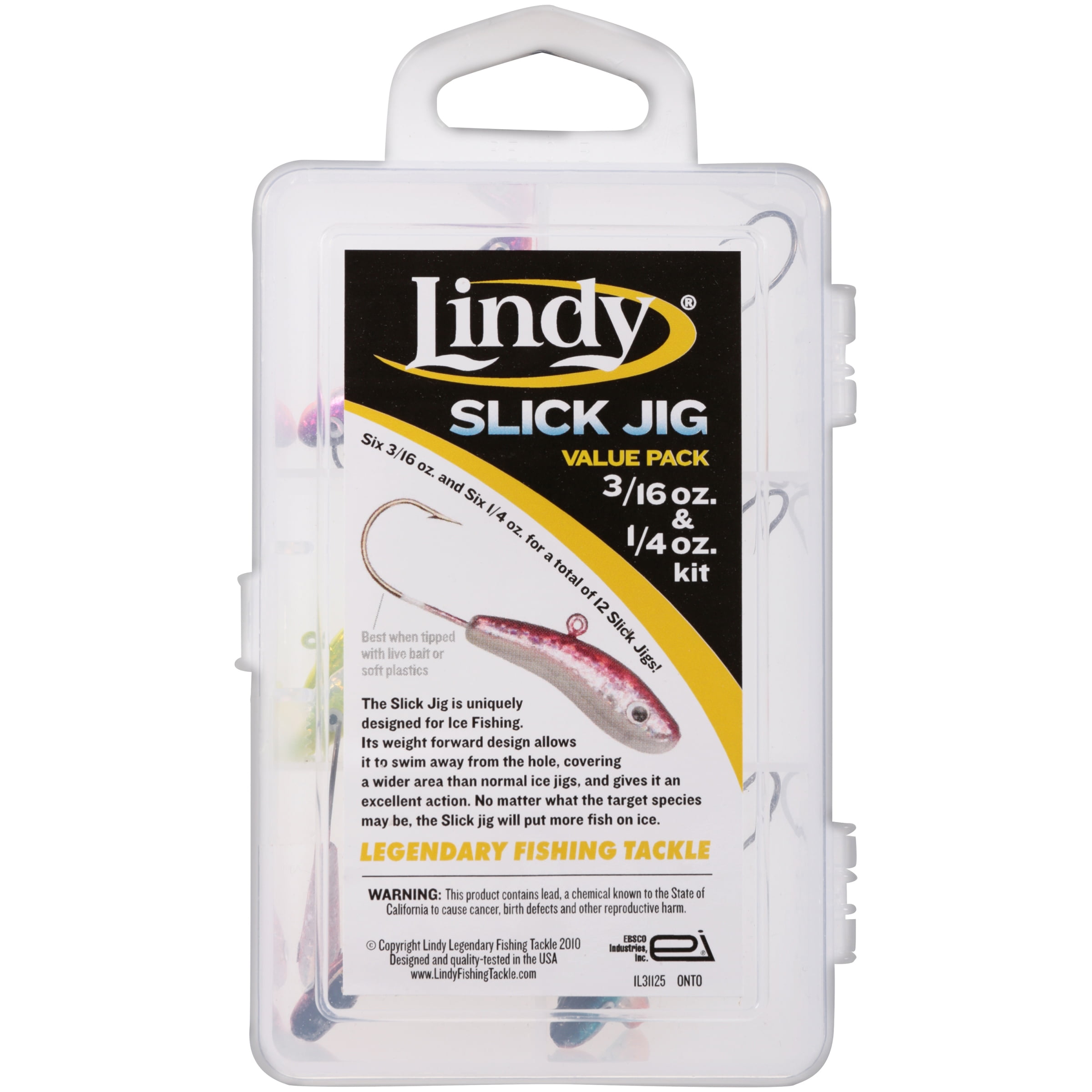 Buy Lindy Slick Jig Kit - 3/16 & 1/4 oz. - 12 pc. Online at
