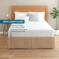 thumbnail image 3 of 11-Inch Drop King Size 76" x 80"Taupe Solid Bed Skirt Split Corner Pleated Style Easy Fit Easy Care 100% Egyptian Cotton 500 Thread Count, 3 of 6