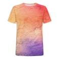 thumbnail image 5 of Rloper-Lop Tie Dye Sport Shirts for Men Crewneck Short Sleeve T-Shirts Gradient Color Print Tees Fashion Vacation Beach Tops, 5 of 5