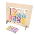 thumbnail image 3 of Wooden Block Toy, Intelligence Development 18 Cards Wooden Block Logic Toy  For Home, 3 of 8