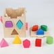 thumbnail image 2 of Cubo Clasificador de Formas Shuxiu Wang Juguete de Madera 12 Formas, 2 of 5