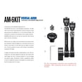 thumbnail image 5 of Leofoto AM-6 Kit Versa Magic Arm ''Heavy-Duty'' w/ Anti-Twist Adapter, 1/4th Mounting Screws, Black, 5 of 11